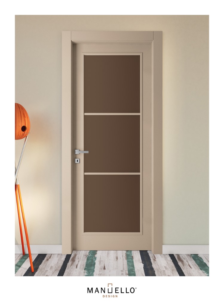 Laccato Alder   mod. 1120 3 vetri Tortora pastello